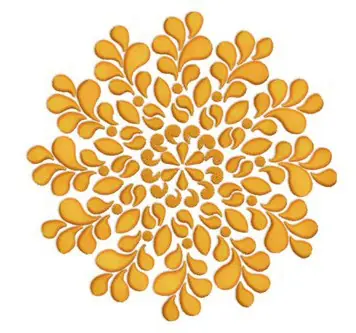 Warranty Included Gold Decoration Embroidery Design