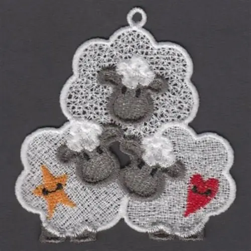 Buy Direct FSL Stack Of Sheep Embroidery Design