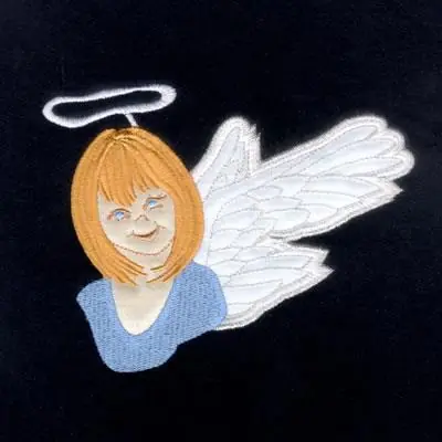 Christmas Angel Applique Embroidery Design Place Order
