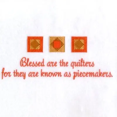Limited Offer Blessed are the Quilters! Embroidery Design