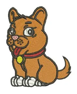 Puppy Dog Embroidery Design Mega Sale