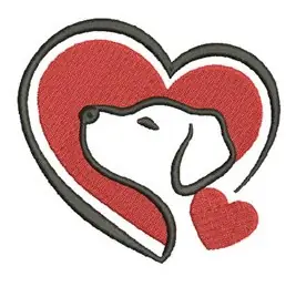 Top Pick Dog Heart Embroidery Design