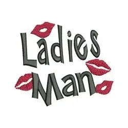 Ladies Man Embroidery Design Weekend Sale