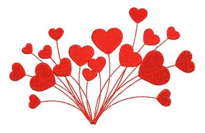 Heart Blooms Embroidery Design Buy Direct