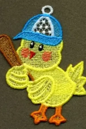 Best Choice FSL Baseball Chick Embroidery Design