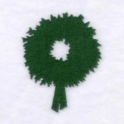 Wreath Silhouette Embroidery Design Worldwide Shipping