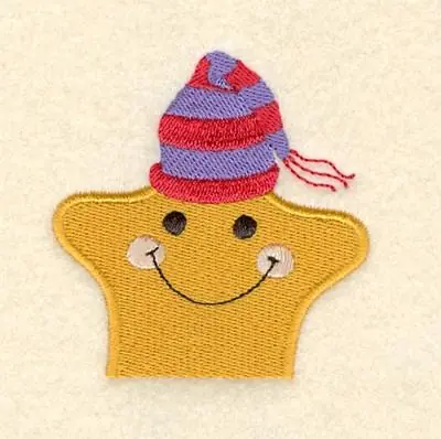 Star Face Pocket Pal Embroidery Design Reduced Price