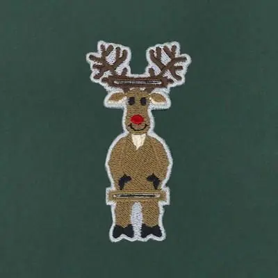 Rudolph Utensil Holder Embroidery Design Clearance