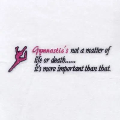 Low Price Gymnastics More Important! Embroidery Design