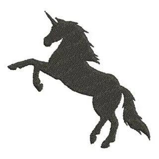 Next Day Delivery Unicorn Silhouette Embroidery Design