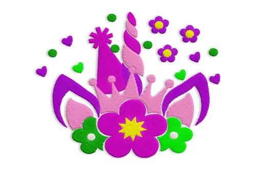 Last Chance Birthday Unicorn Embroidery Design