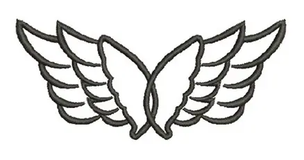 Angel Wings Embroidery Design In Demand