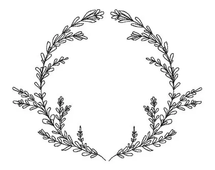 Direct From Factory Laurel Wreath Embroidery Design