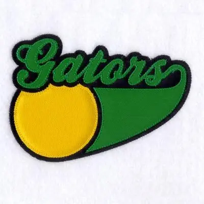 Mega Sale Gators 3 Color Applique Embroidery Design