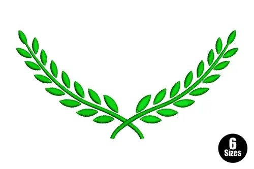 Hassle-Free Returns Laurel Wreath Embroidery Design