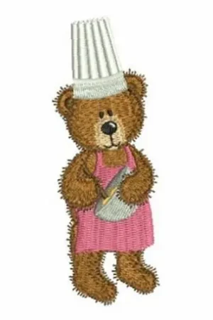 Bargain Baker Bear Embroidery Design