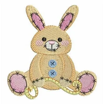 Stuffed Bunny Embroidery Design Hot Deal