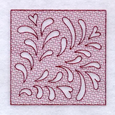 Leafy Heart Embroidery Design Instant Buy
