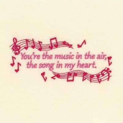 Music In The Air Embroidery Design Top Pick