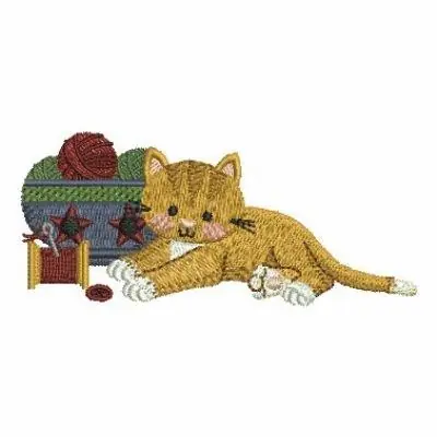 Country Cat Embroidery Design Grab Now