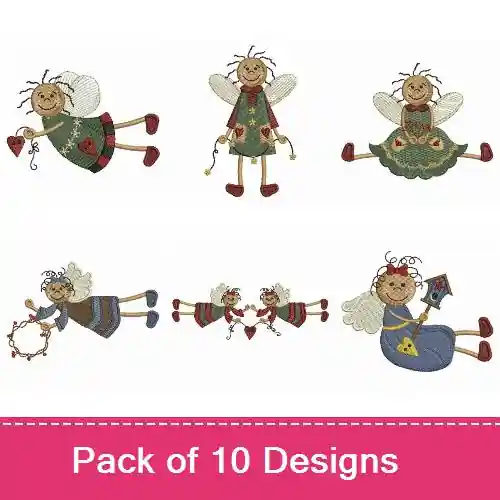 We Believe in Angels Embroidery design pack by Sweet Heirloom, Embroidery Packs on EmbroideryDesigns.com Get Yours