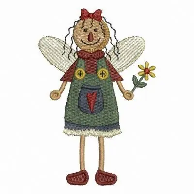 Flower Angel Embroidery Design New Arrival