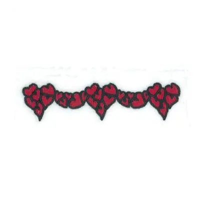 Hearts Font Swag Accent Embroidery Design Brand New
