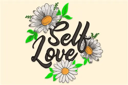 Low Price Self Love Embroidery Design