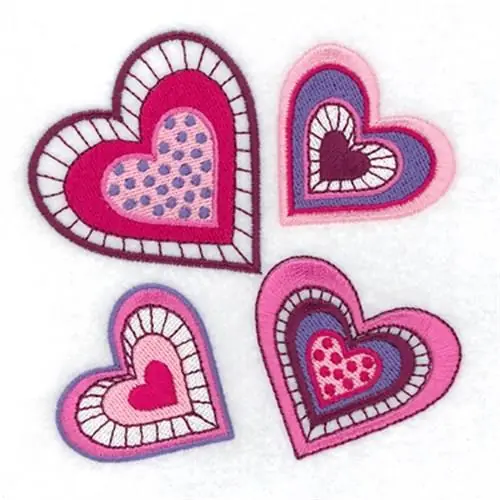 While Supplies Last Valentine Hearts Embroidery Design