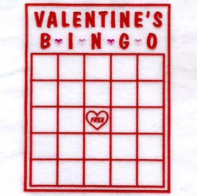 Valentine Bingo Create A Card Embroidery Design New Arrival