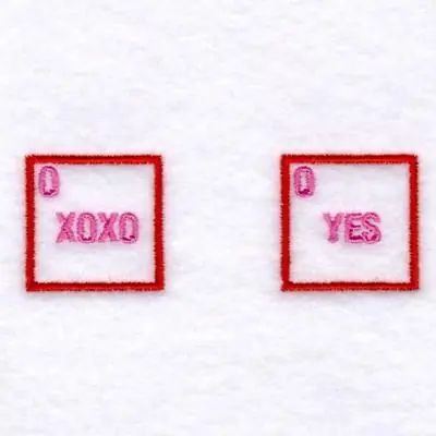 Valentine Bingo Squares 9 Embroidery Design Best Choice