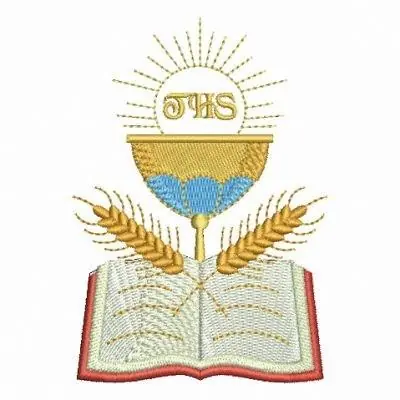 Holy Communion Bible Embroidery Design Flash Sale