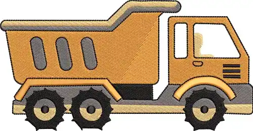 Dump Truck Embroidery Design Hot Deal