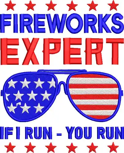 Fireworks Expert Embroidery Design Direct From Manufacturer