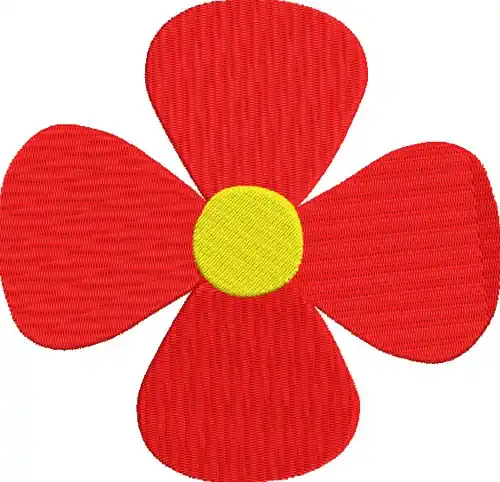 Red Flower Embroidery Design Hassle-Free Returns