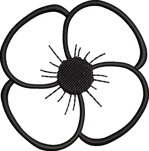 Outline Flower Embroidery Design Mega Sale