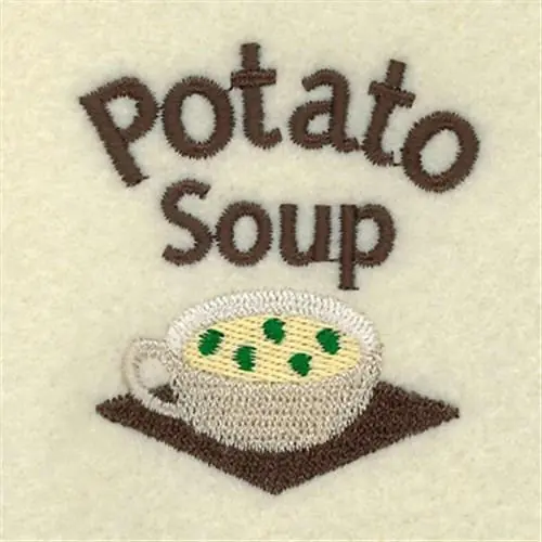 Shop Now Potato Soup Label Embroidery Design
