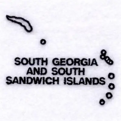 Flash Sale Country of South Georgia & South Sandwich Islands Embroidery Design