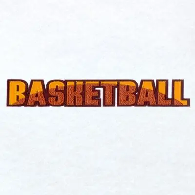 Reduced Price Basketball with Ball Applique Embroidery Design
