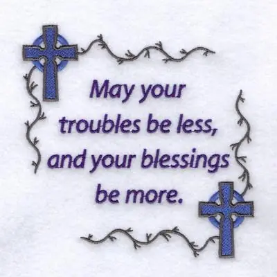 Original Troubles Be Less... Embroidery Design