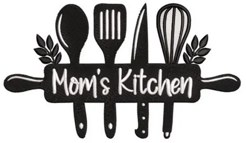 Professional Grade Moms Kitchen Embroidery Design