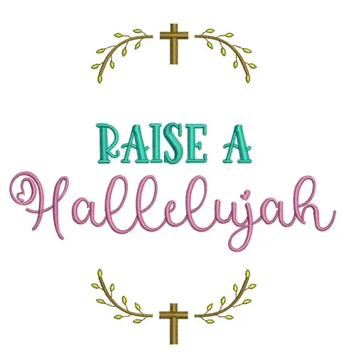 In Demand Hallelujah Embroidery Design