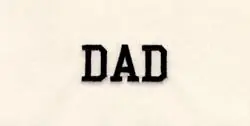 Dad - Large Embroidery Design Original