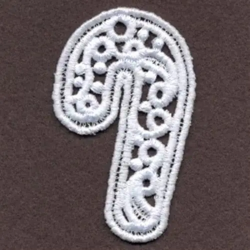FSL Candy Cane Embroidery Design Affordable