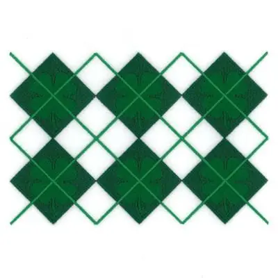 Price Cut Argyle Pattern Embroidery Design